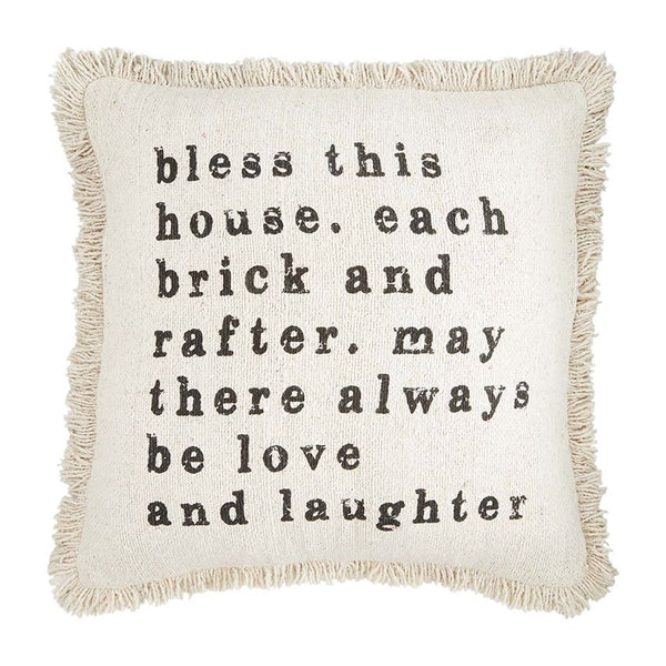 Square House Printed Pillow