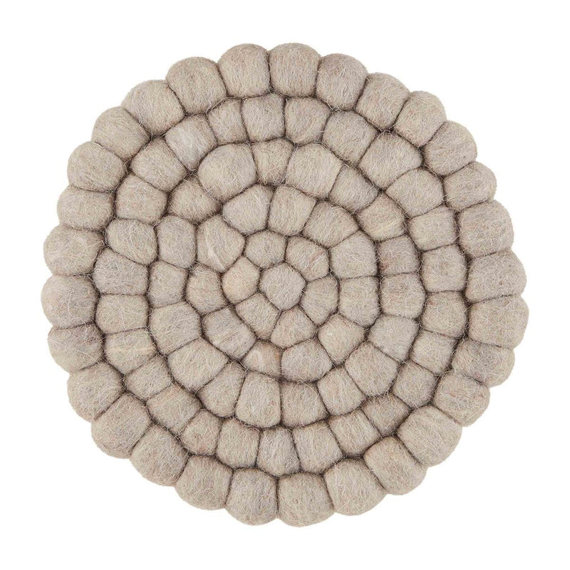 Taupe Felted Wool Trivet