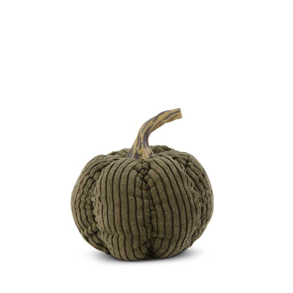 Green Corduroy Pumpkin