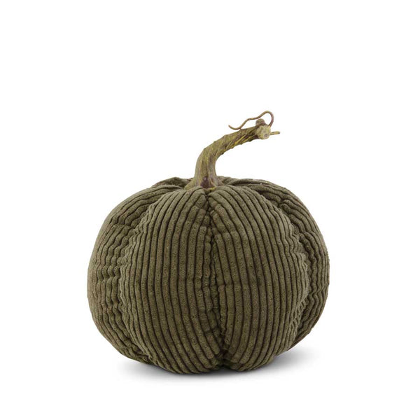 Green Corduroy Pumpkin