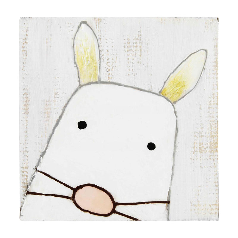 Bunny Painted Easter Plaque