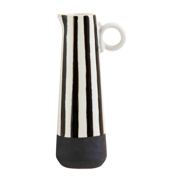 Medium Black Stoneware Bud Vase
