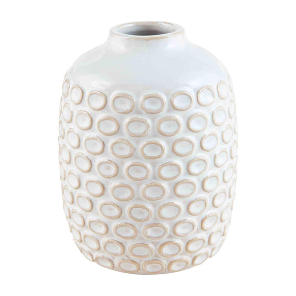 Medium Stoneware Bud Vase - Circle