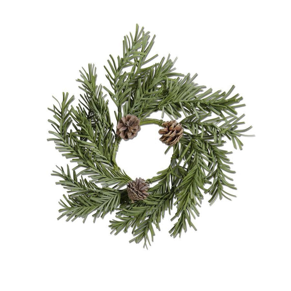 Pinecone Candle Wreath Holder