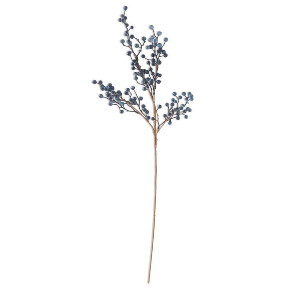 Navy Berry Stem - 28 Inches