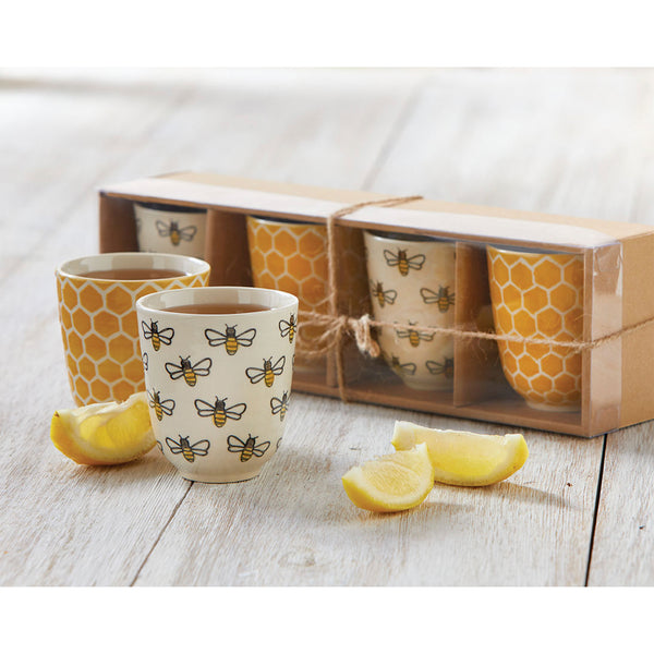 Honey Bee Tea Cup Set of 4