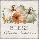 Bless Home Fall  - Square Coasters - 4 Inch