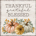 Thankful Fall  - Square Coasters - 4 Inch
