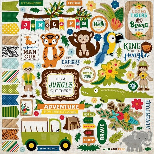 Jungle Safari - Element Stickers - Echo Park