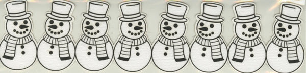 Snowman Border - Die Cut