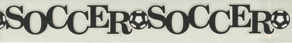 Soccer Text - Die Cut
