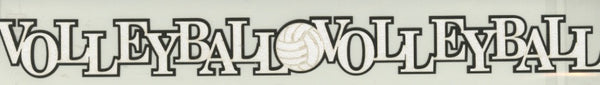 Volleyball Text Layered - Die Cut