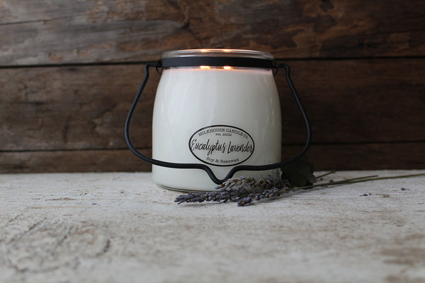 Milkhouse Candle Company; Butter Jar 22 oz: Winter Walk