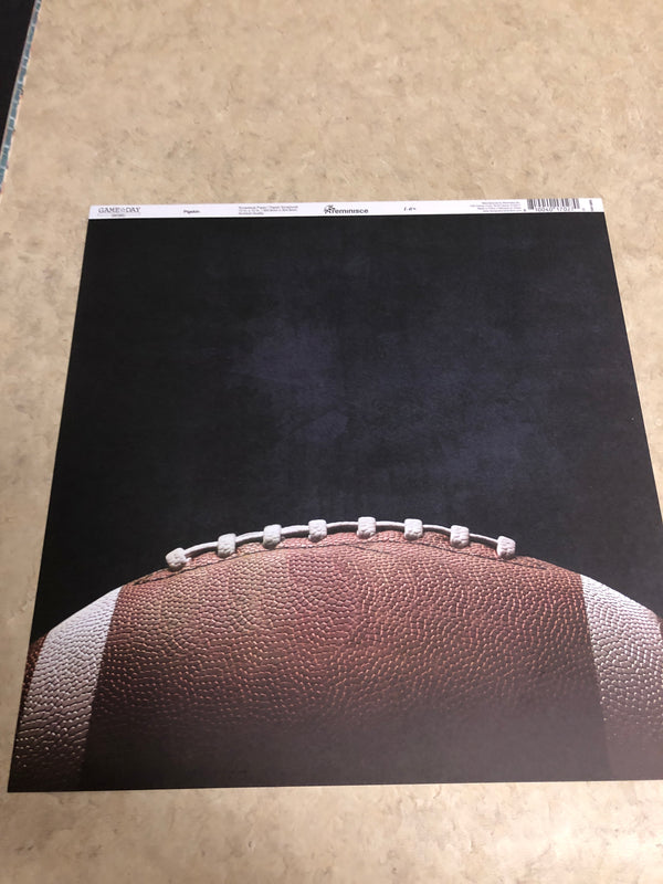 Pigskin - Game Day - 12 x12 Scrapbook Paper