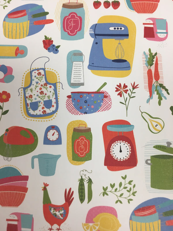 In The Kitchen - Whats Cooking - 12 x 12 Scrapbook Paper