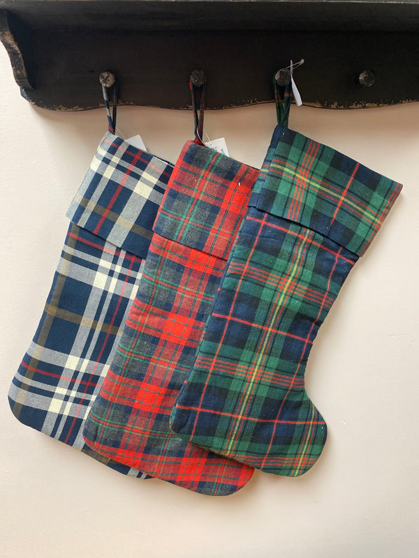 Plaid Stockings - Assorted - Select One.