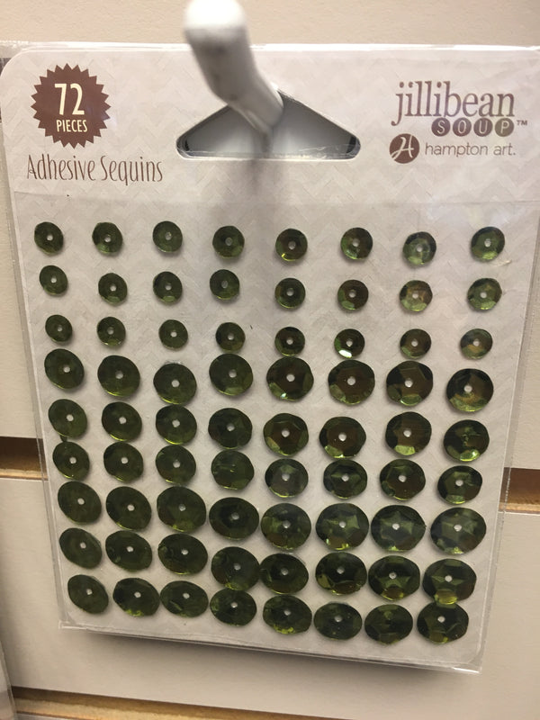 Green Apple Adhesive Sequins