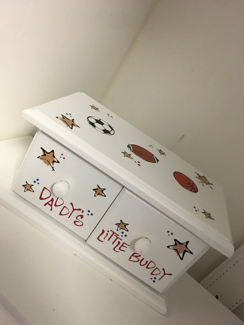 Daddy's Little Buddy Two-Drawer Box