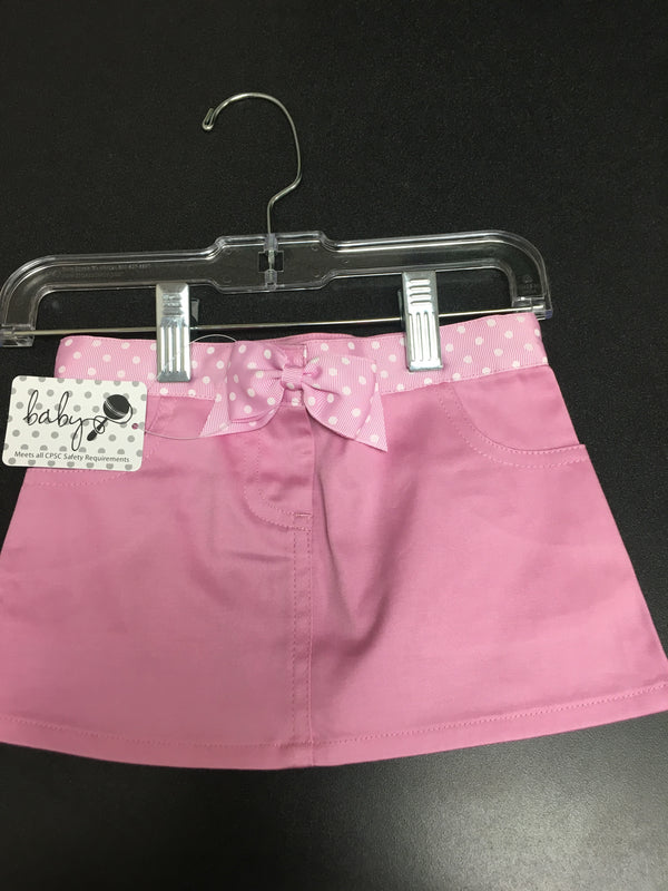 12-18 month pink skirt with belt