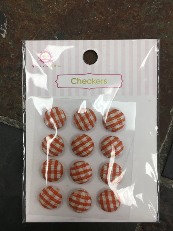 Orange Checkers -Queen &Co