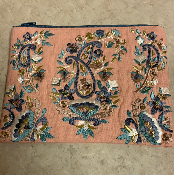 Pastel Paisley Cosmetic Bags