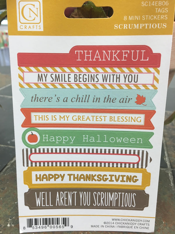 Scrumptious Tag Mini Stickers