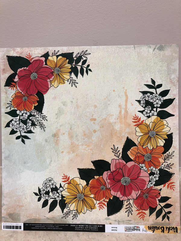 Blossom - Wild Flower & Honey 12x12 paper - 25ct