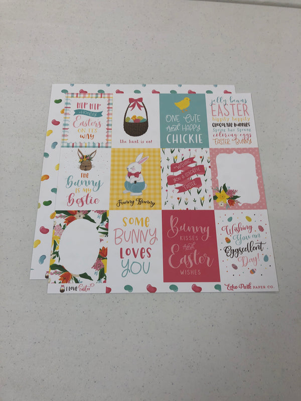 3 x 4 Journaling Cards - I Love Easter - 12 x12 paper