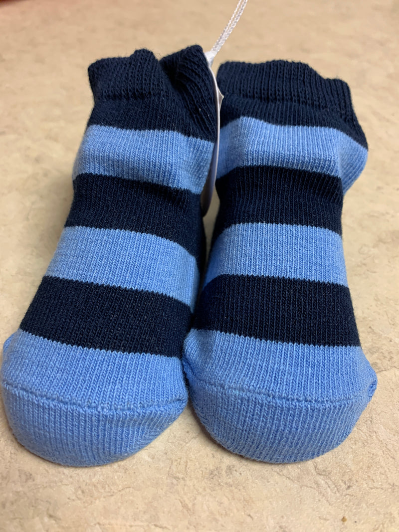 Navy Wide Stripe Socks