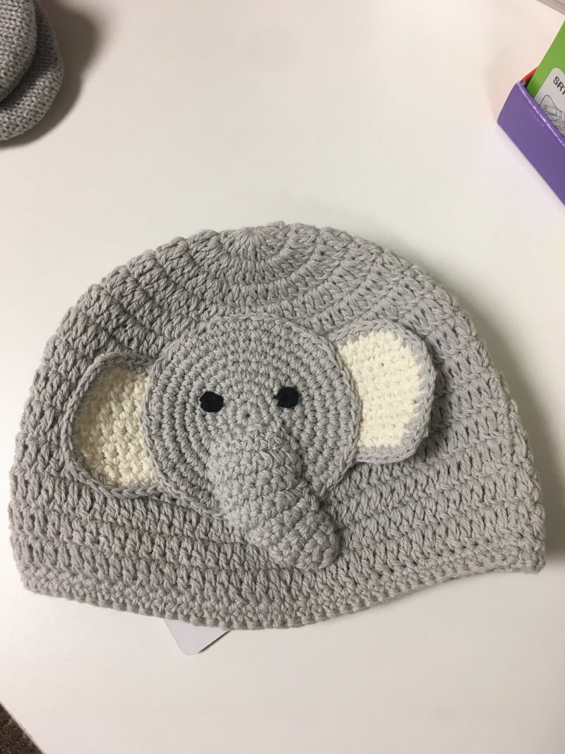 Elephant crochet hat
