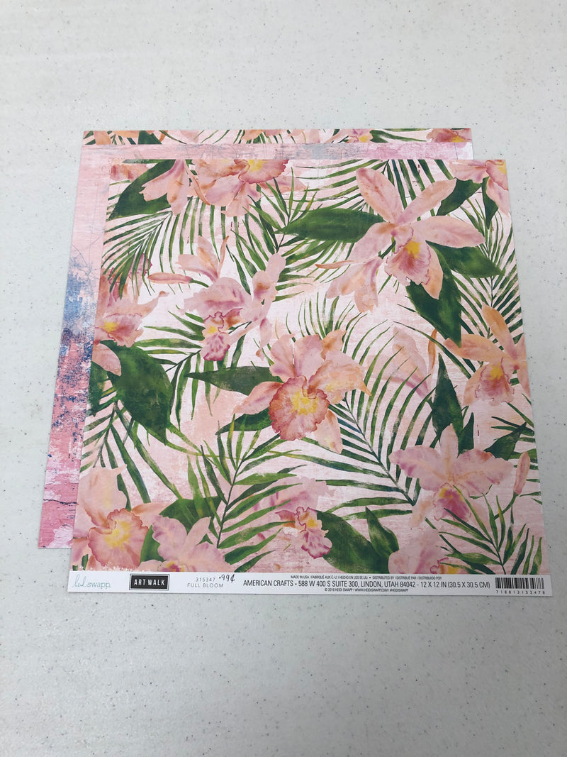 Full Bloom - Art Walk - 12 x12 paper