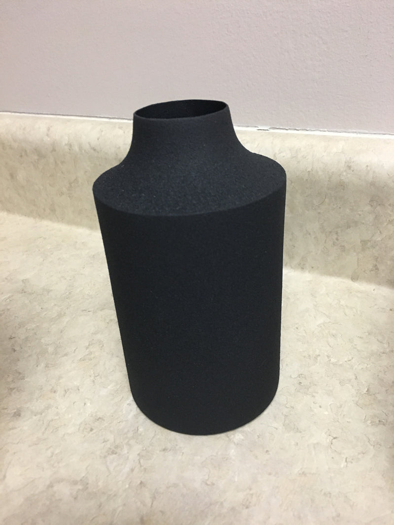 Black Matte Metal Vase