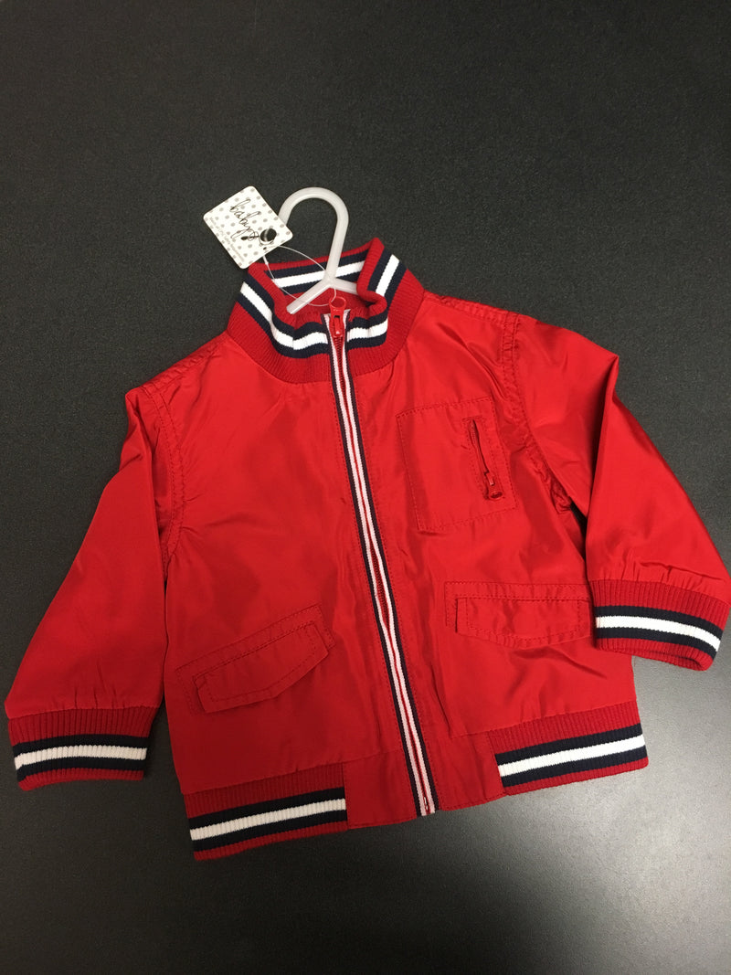 Boys Red Zip Jacket