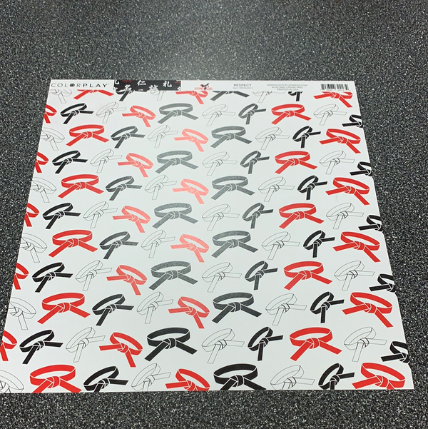 Respect - Martial Arts- 12 x 12 Scrapbooking Paper