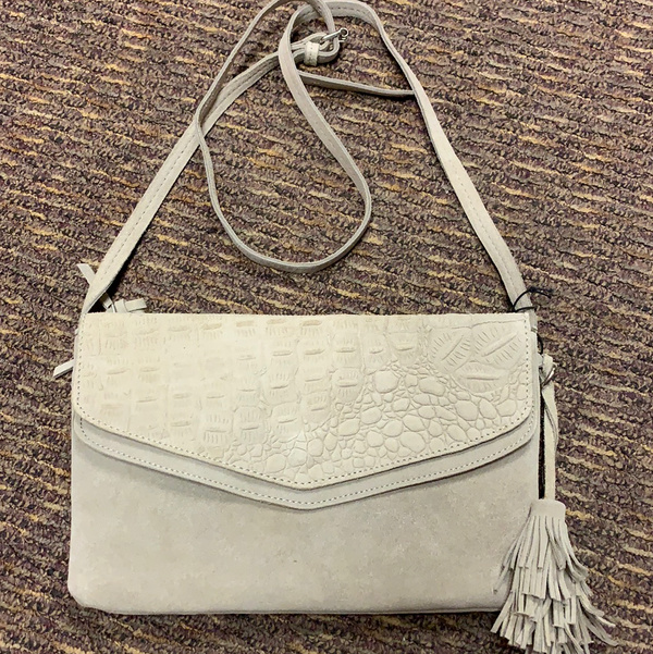 Embossed Ivory Envelope Purse