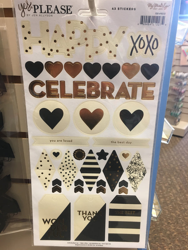 Yes, Please - Decorative Stickers - 43 Stickers
