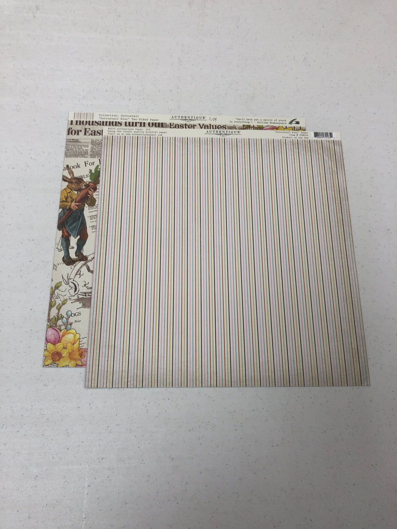 Cottontail Four  - 12 x 12 Paper