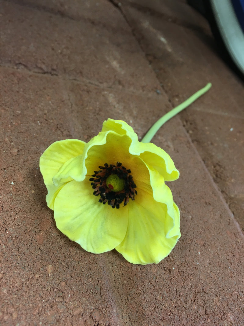 Yellow Real Touch Mini Poppy