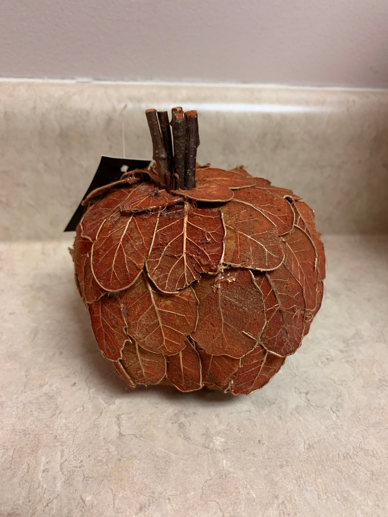 Orange Pumpkin with Twig Stem