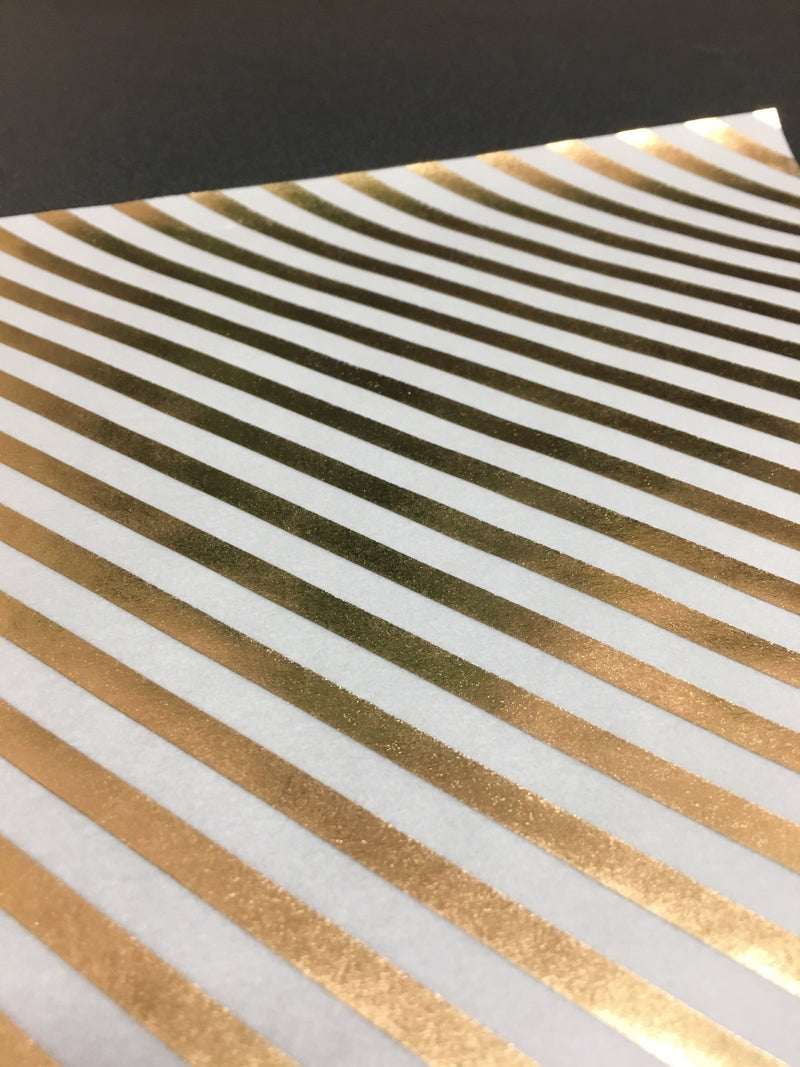 Metallic  - Stripe Paper