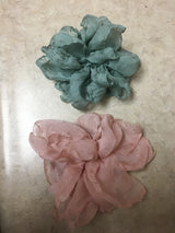 Fabric Pastel Petal Lapel Hairclip  - assorted colors