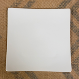 Whiteware Small Curved Square Plate - 6.25 in