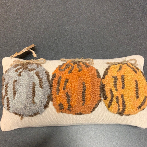 Pumpkin Trio Mini Hook Pillow