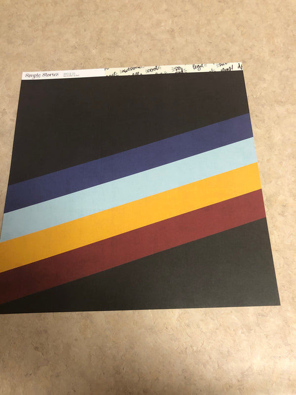 So Rad! - Bro & Co. - 12 x 12 Scrapbook Paper