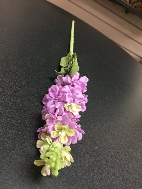 Purple Stock Flower Stem - 30 inch