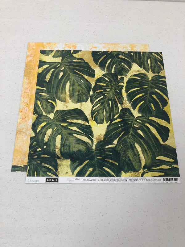 Tropics - Art Walk - 12 x12 paper