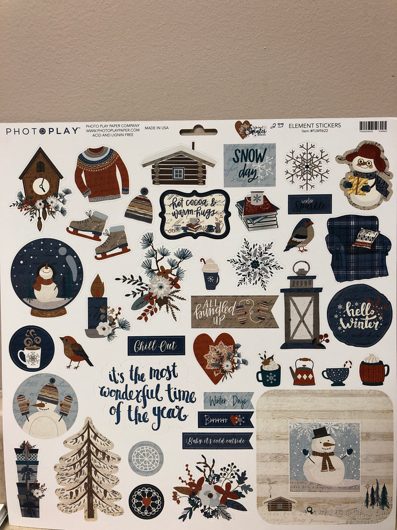 Element Stickers - For The Love Of Winter - Sticker Page