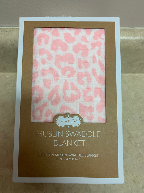 Leopard Muslin Swaddle Blanket