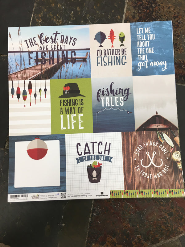 Catch of the Day Paper - the great outdoors - paper house