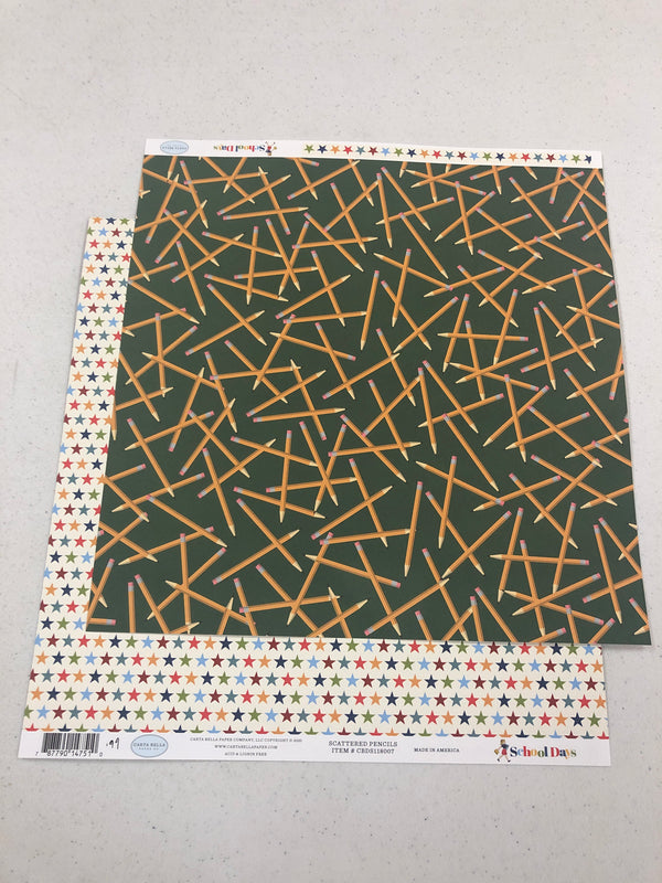 Scattered Pencils - School Days